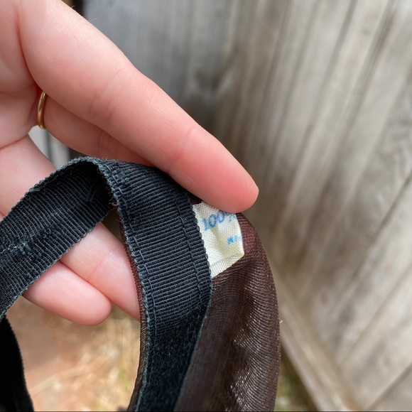 Vintage Wrap Brown Halter crop twist tank top - Picture 4 of 5